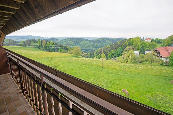 Ausblick vom Balkon